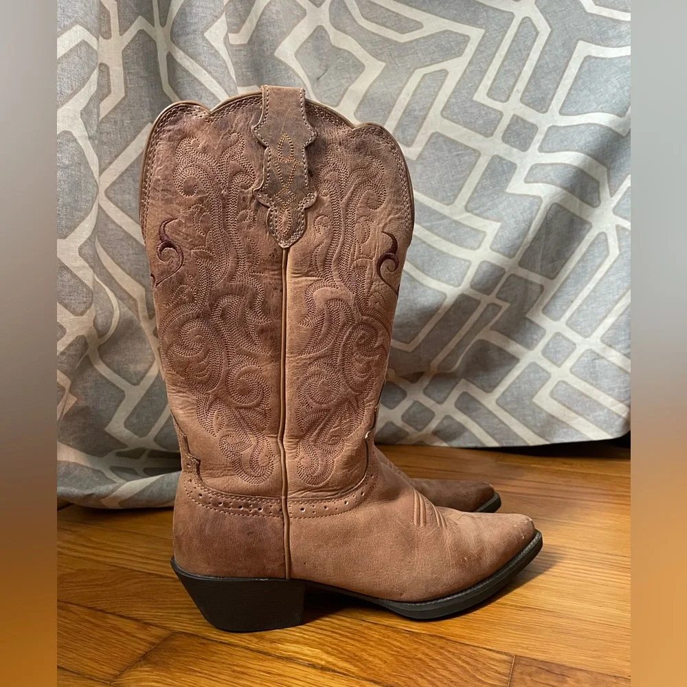 Justin McKayla Leather Cowboy/Western Boots - Picture 8 of 14